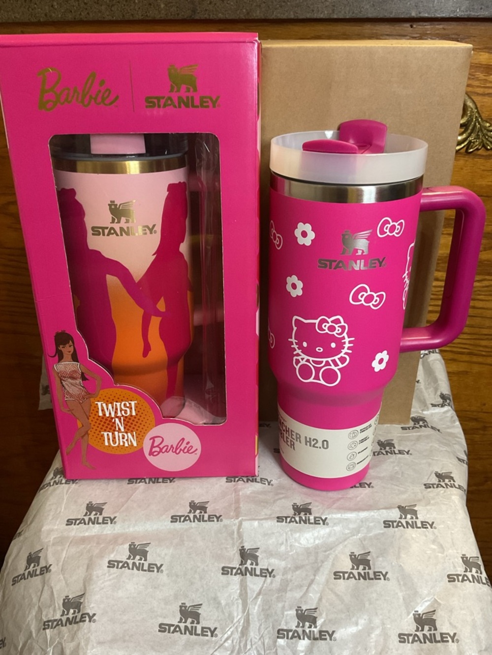 Stanley Pink Barbie and Kitty Insulated Tumbler combo bundle